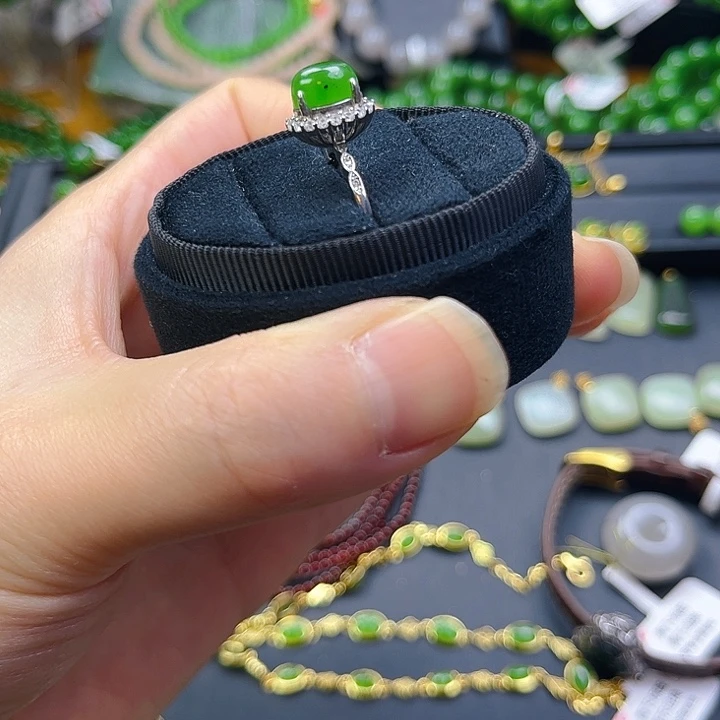 和田玉银S925镶嵌车挂