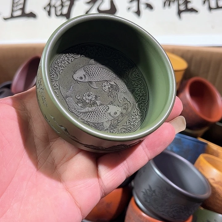 茶杯紫砂全手工紫砂主人杯