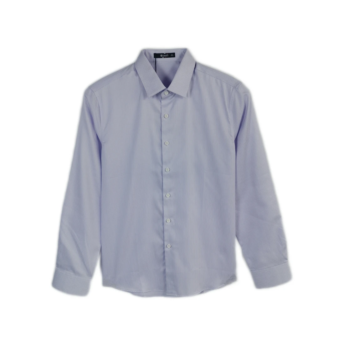 BS404111男士春夏长袖衬衣商务时尚休闲百搭简约正装翻领长袖衬衫