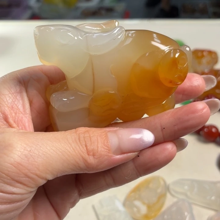 玛瑙/玉髓未镶嵌吊坠(不含链)