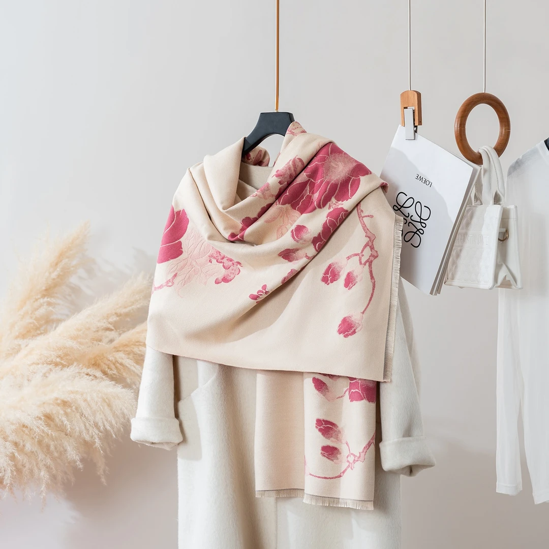 达芬奇密码新款雀枝春空调房披肩女办公室午睡毯子沙发毛毯围巾