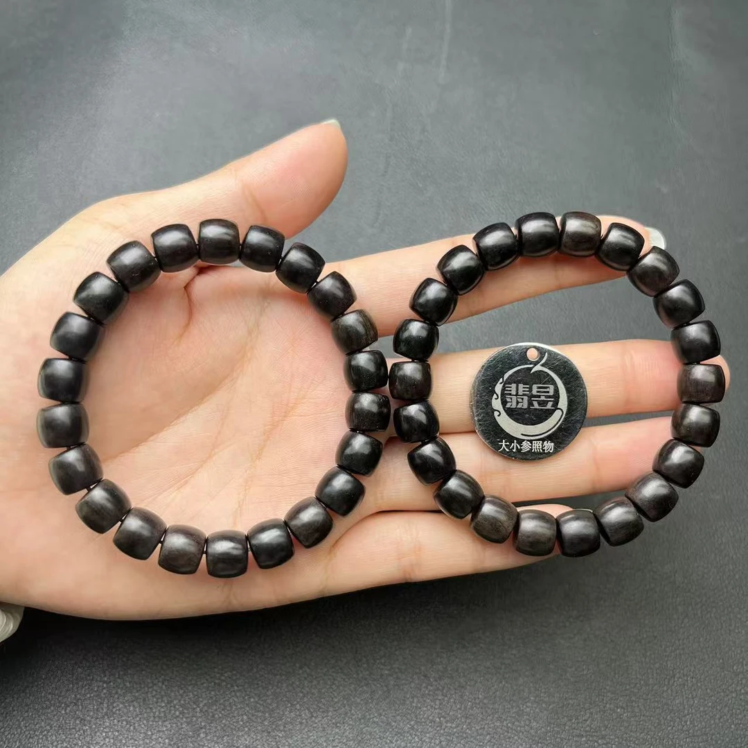 翡昱-N22-23523-黑檀木手串/约9+/约22颗/多样性发其一