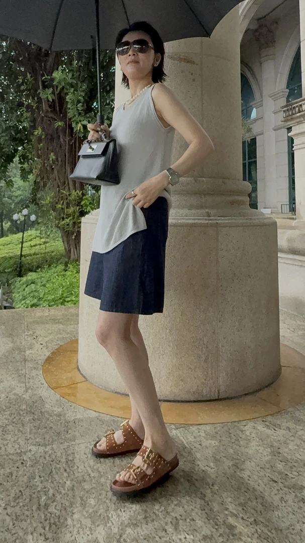 2025夏季简约舒适纯色无袖背心百搭上衣5072322339