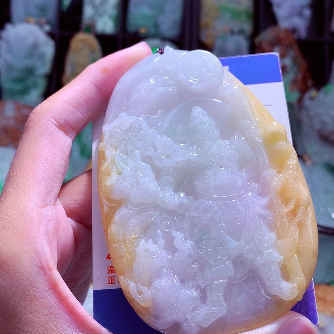 颈饰未镶嵌翡翠天然