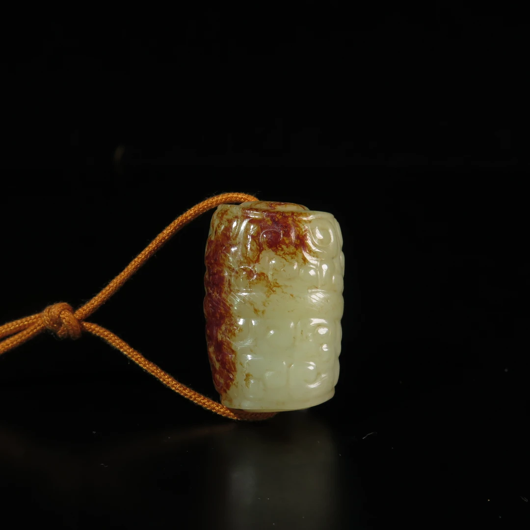 清代云纹勒子/MZ050569/和田玉/民族文物