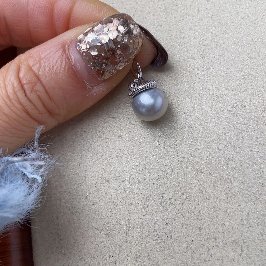 海水珍珠吊坠(不含链)银S925镶嵌