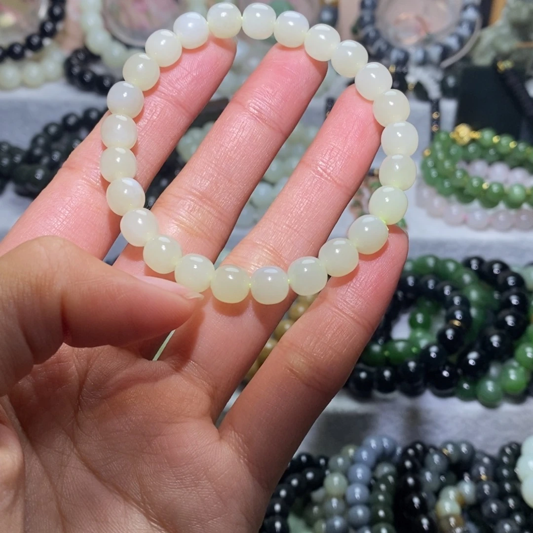 和田玉未镶嵌手链