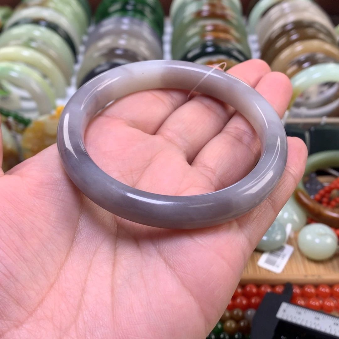 和田玉未镶嵌手镯59_60口径