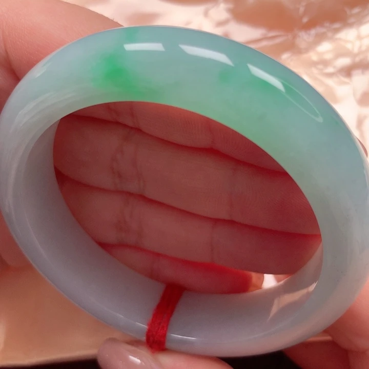 翡翠手镯未镶嵌冰胶阳绿19