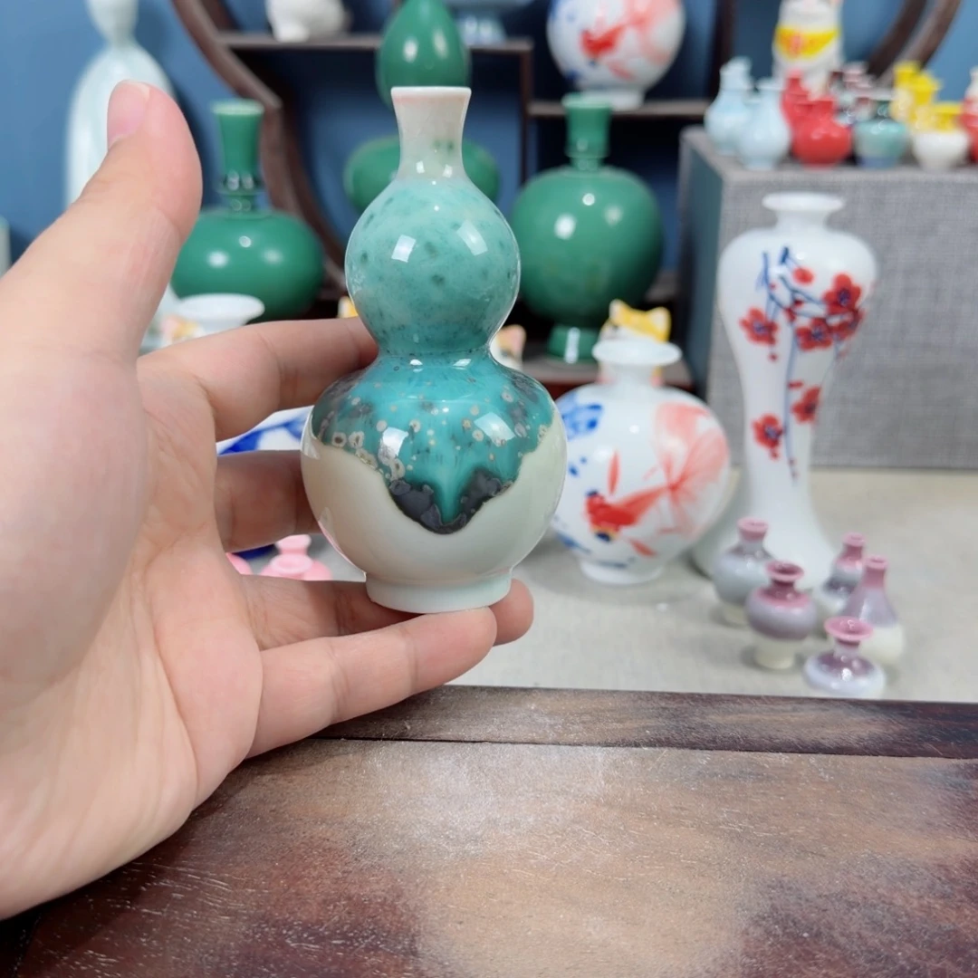 陶瓷手工小花器摆件