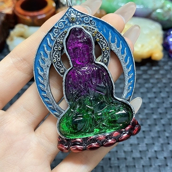 滴血莲花菩提把件