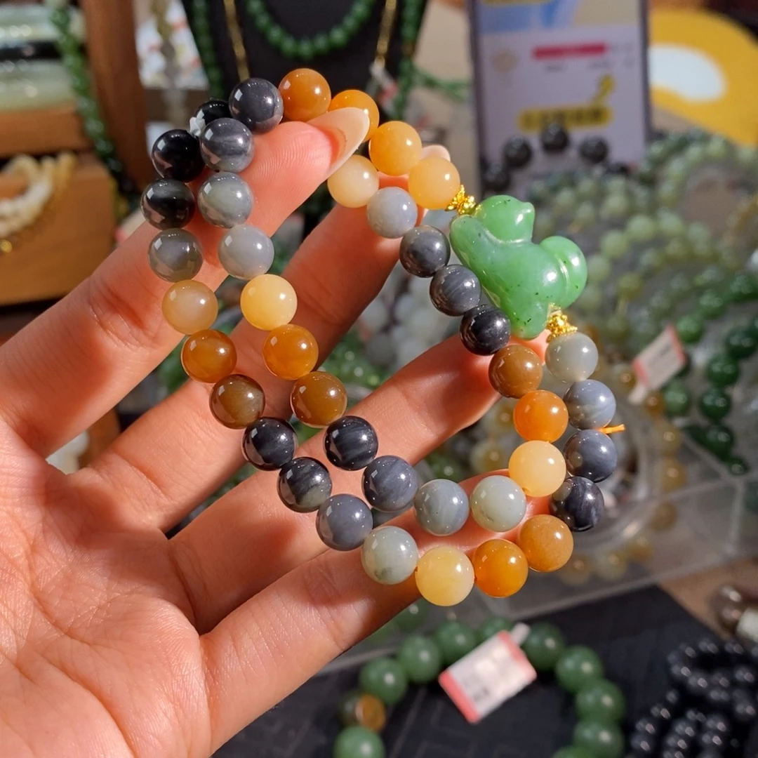 和田玉未镶嵌手链