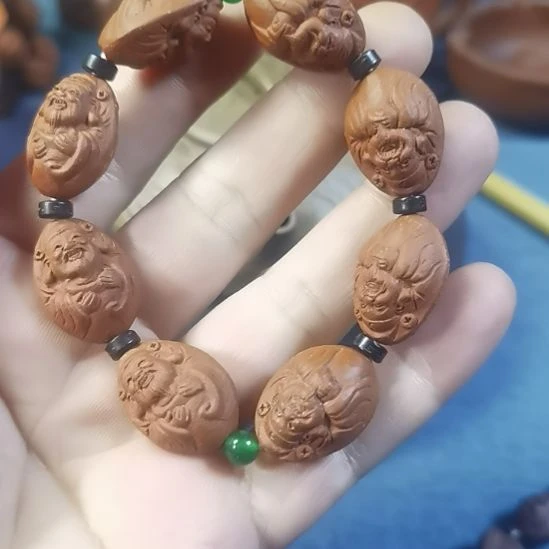 紫砂紫砂财神手串