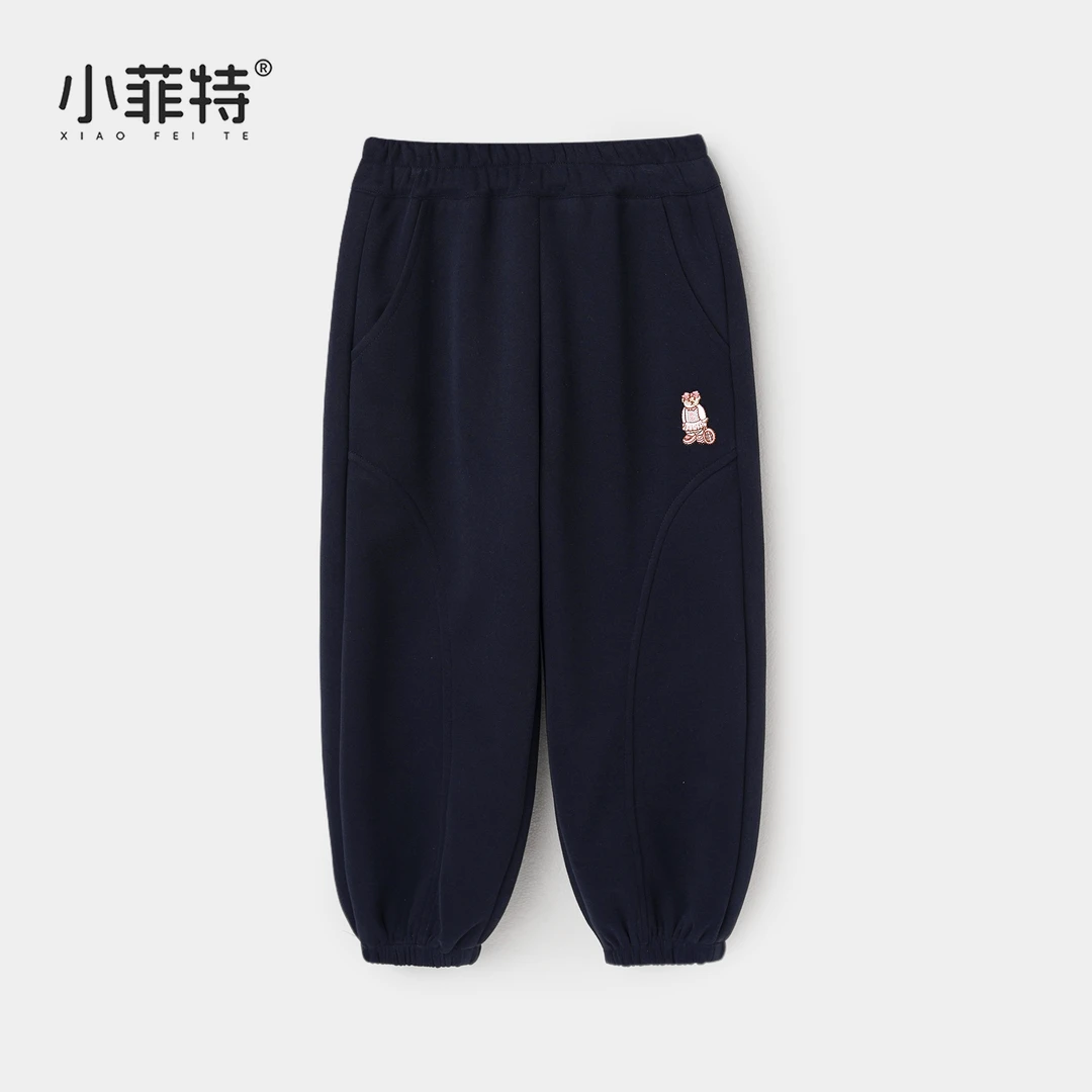 小菲特女童秋冬装新款卫裤中大童休闲长裤儿童时尚裤子HNKQ53390