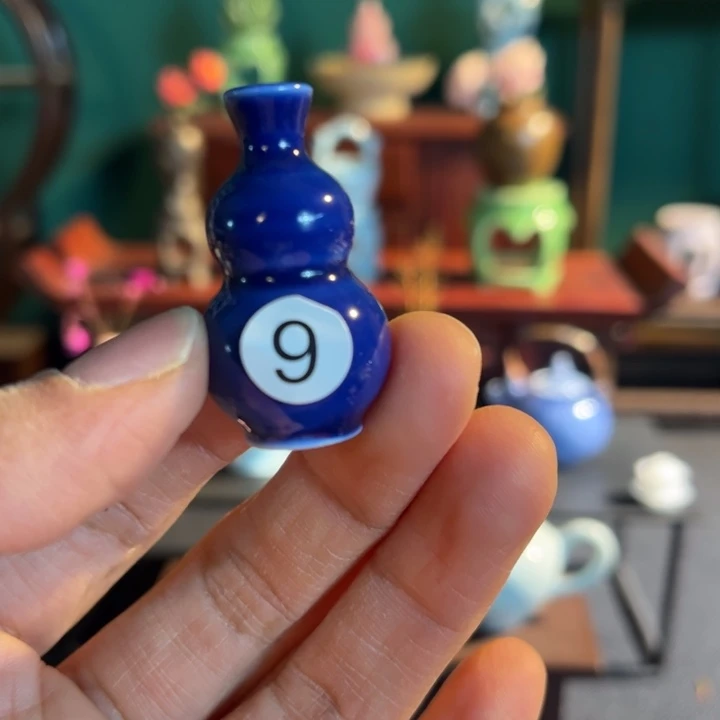 摆件微陶老王迷你花瓶