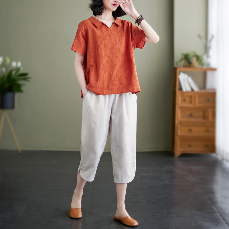 YX#【单/套装】短袖T恤衣服简约宽松新款上衣显瘦时尚两件套DY3382