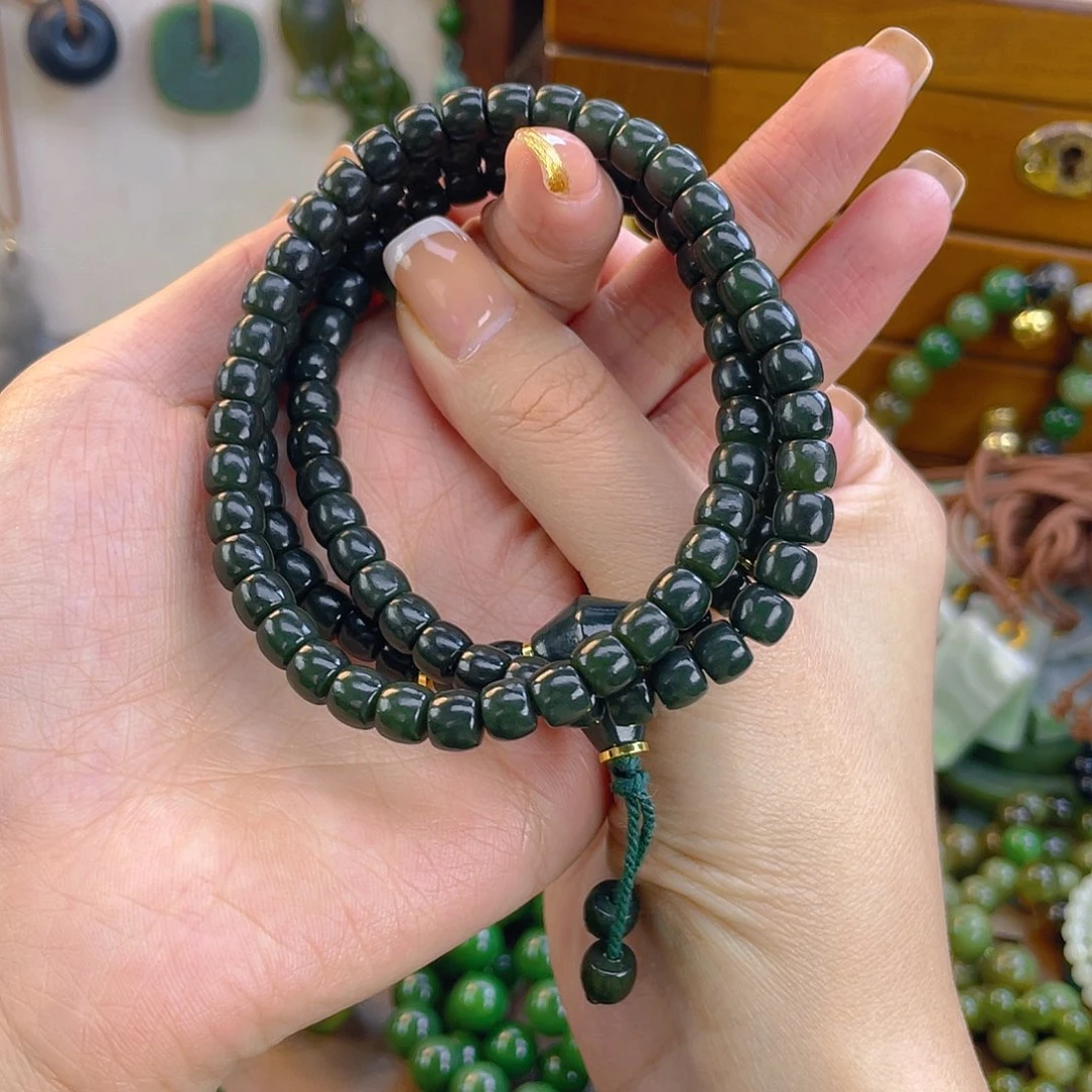 和田玉未镶嵌手链