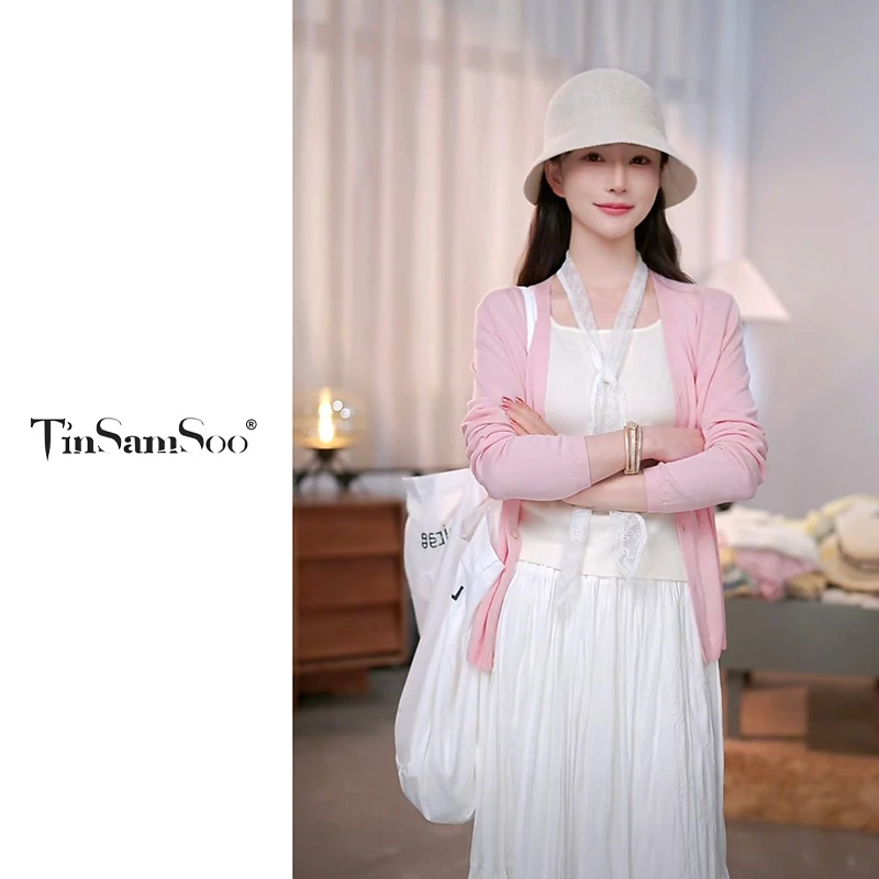 【休闲日记】夏季气质韩版薄款纯色飘带开衫YZ2503