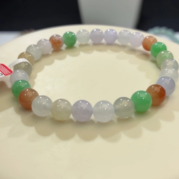 翡翠未镶嵌手链卡7.1