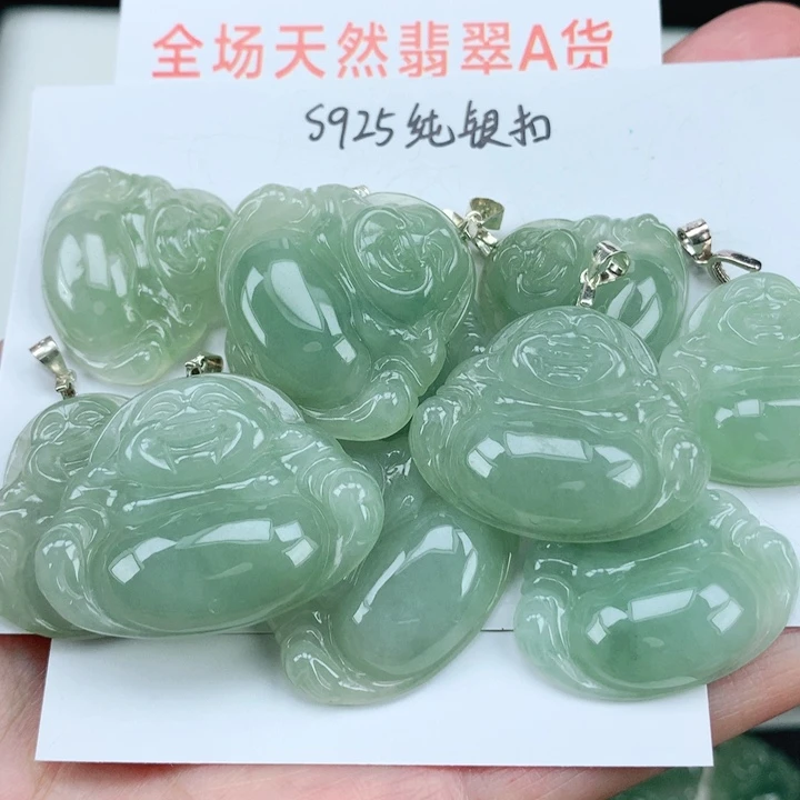 翡翠挂件银S925镶嵌多样性发其1