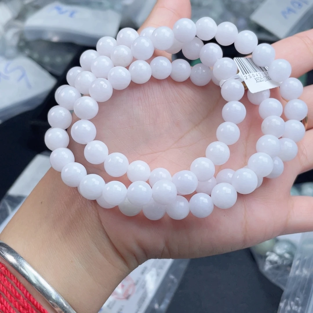 未镶嵌定制翡翠珠串