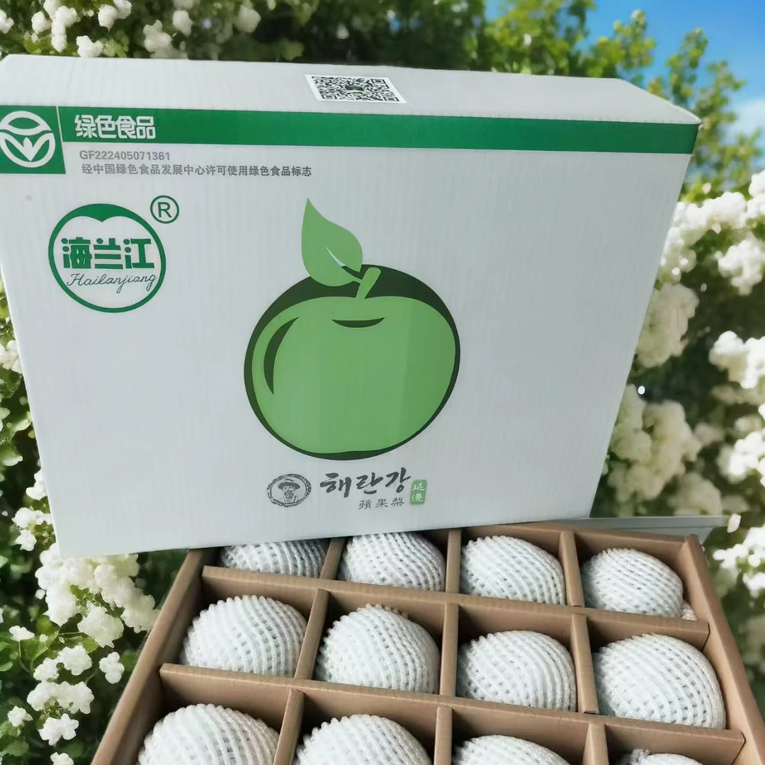 东北延边苹果梨12粒装9.5斤左右