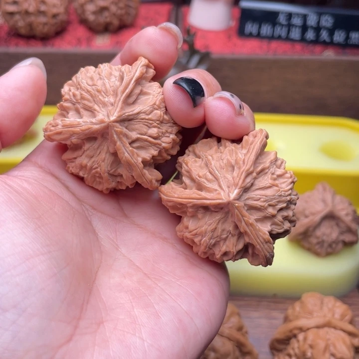 桃核吊坠40全品盘山三棱 908