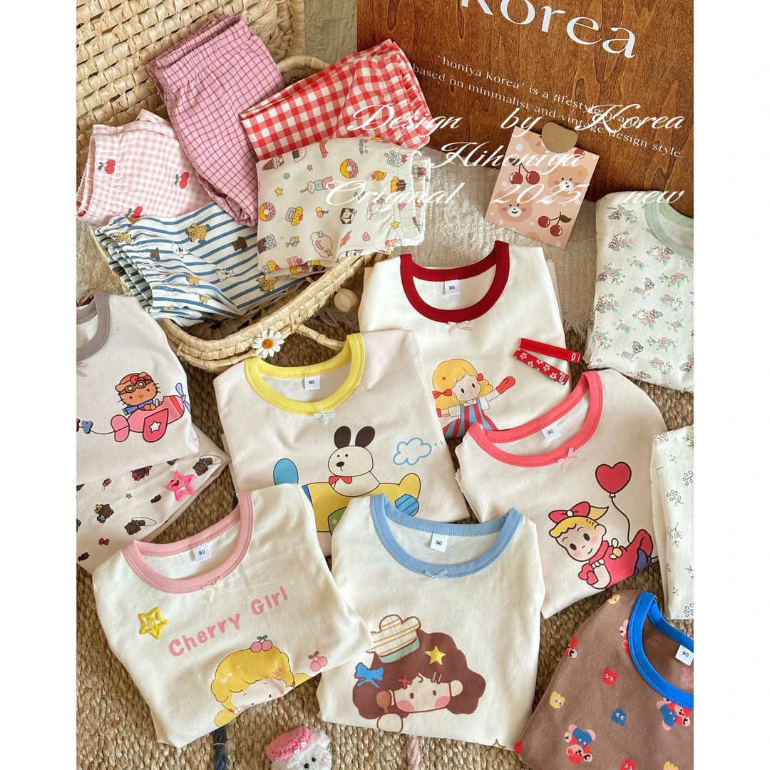 【220g定制家居服】九Hihoniya~2025秋季宝宝卡通十年招牌家居服