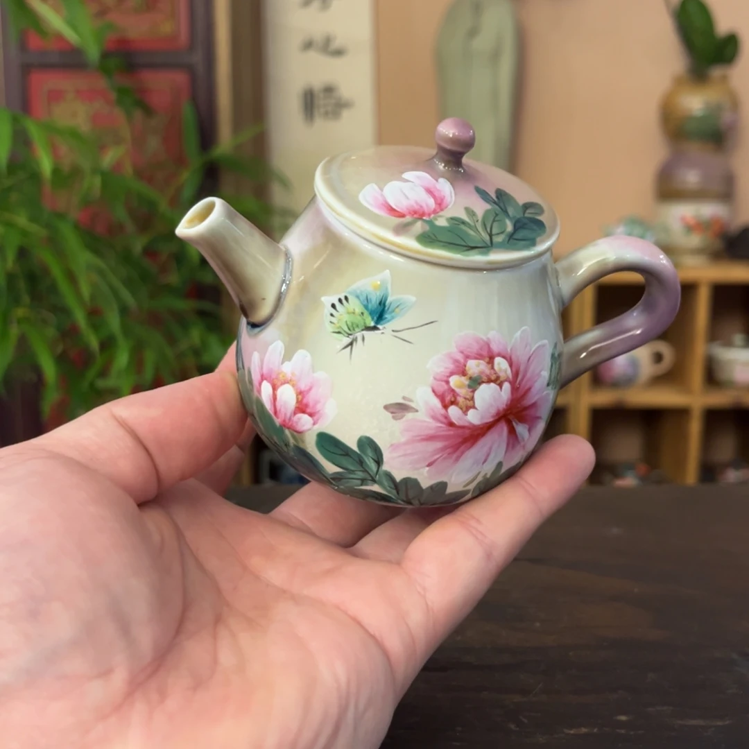 柴烧纯手工手绘陶瓷