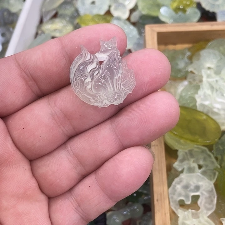 蛇纹石玉合金颈饰