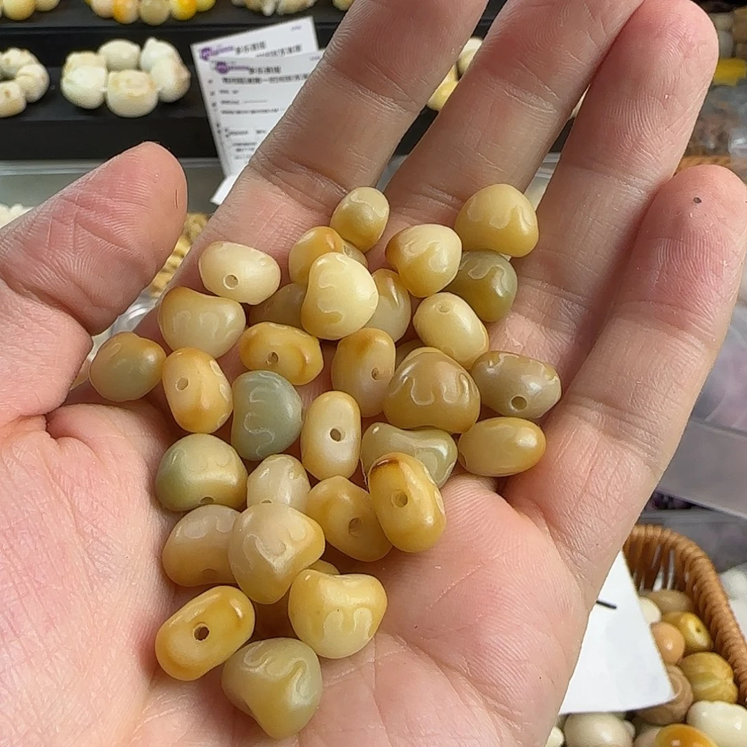 菩提根/象牙果吊坠卡12黄油爱心20颗➕3颗