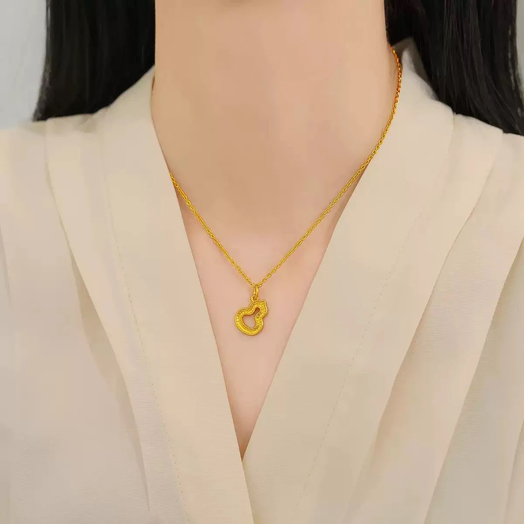 合金项链 A503 碎冰冰葫芦项链