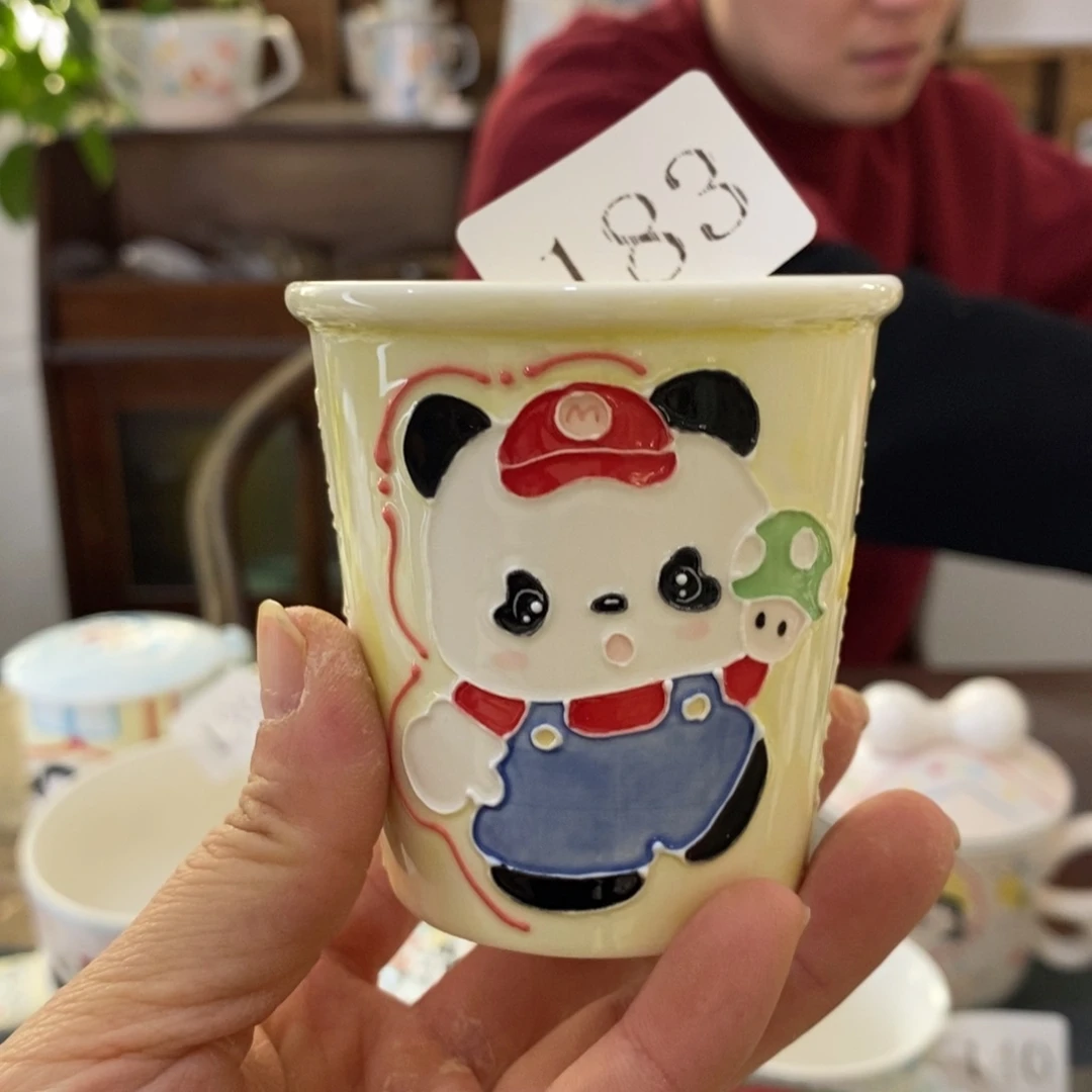瓷片景德镇釉下彩手绘