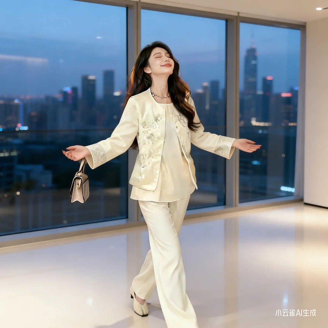 新中式时尚马甲打底衫卫裤套装气质百搭网红风女装2026年新款三件