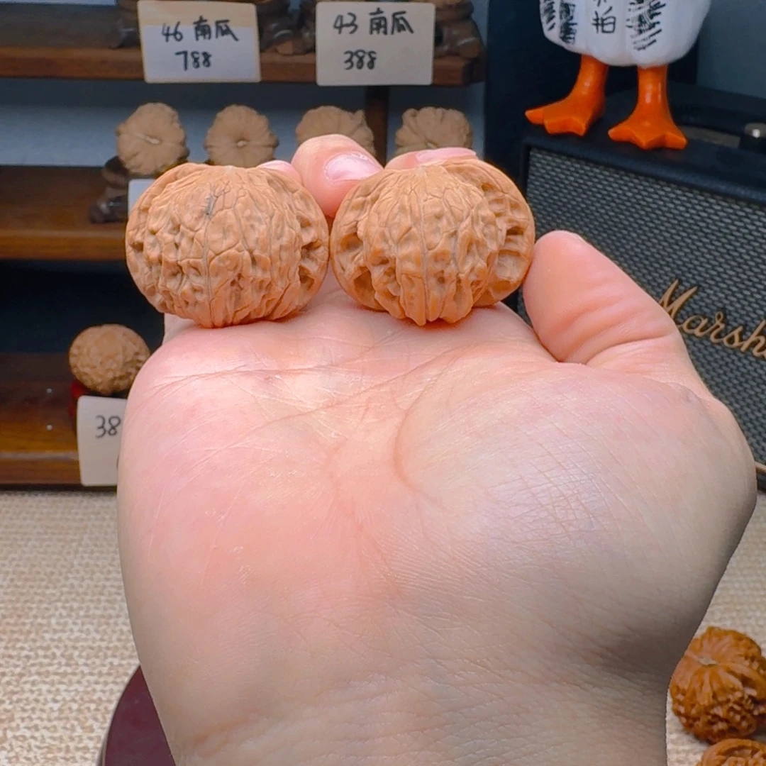 文玩核桃把件39磨盘