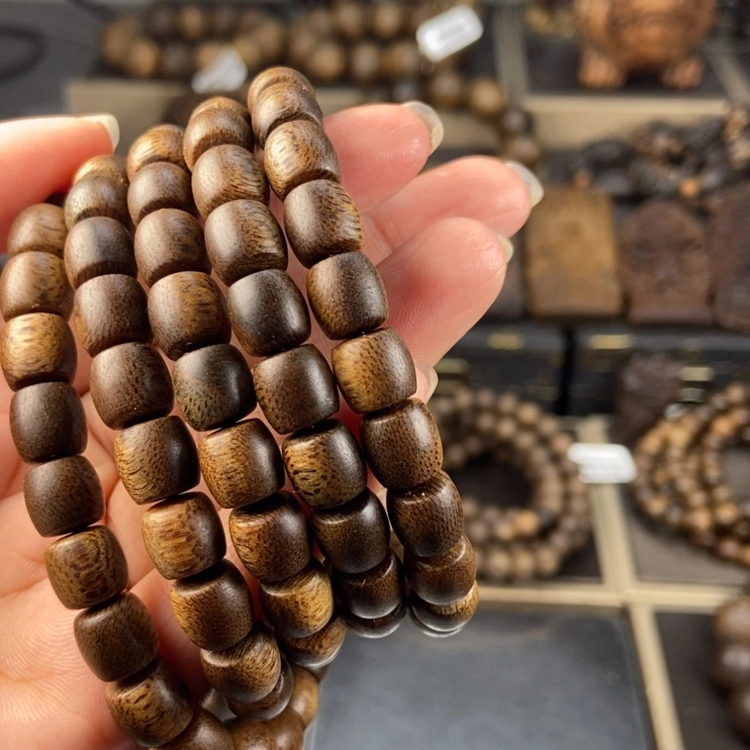 沉香手串享**然越南芽庄白棋楠
