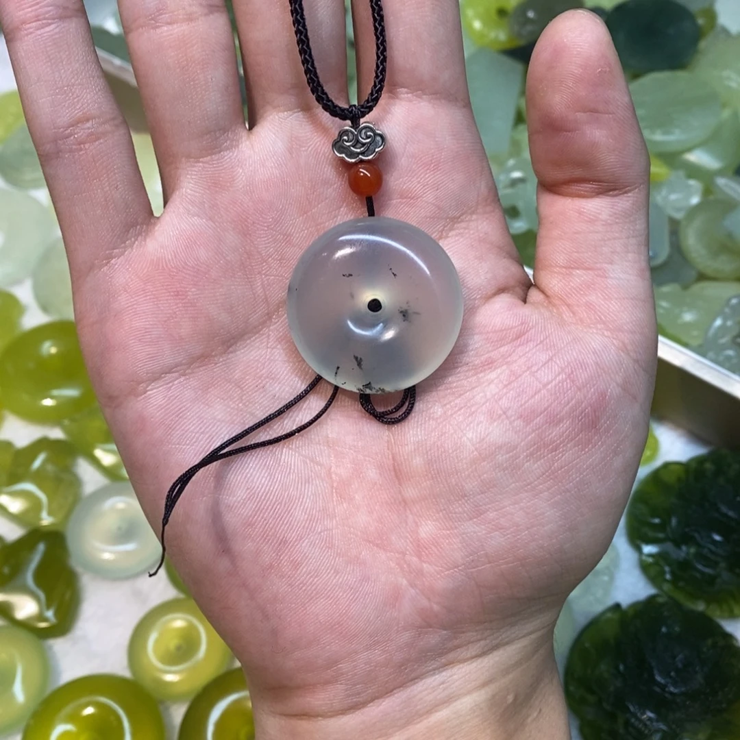 晨***曦岫玉未镶嵌吊坠(不含链)