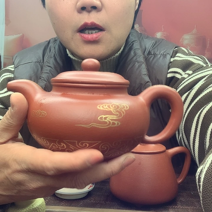 朱泥茶壶本山原矿430cc