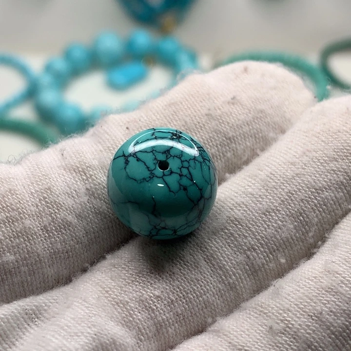 绿松石未镶嵌网花老型