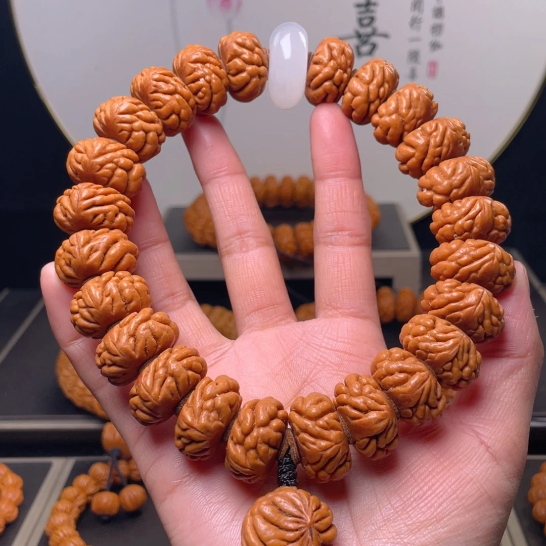 桃核吊坠22尺寸豹子头手持