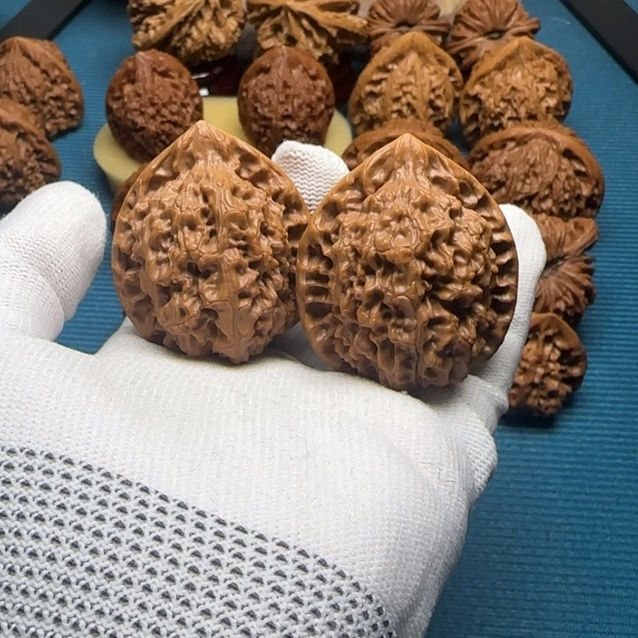 文玩核桃把件43官帽