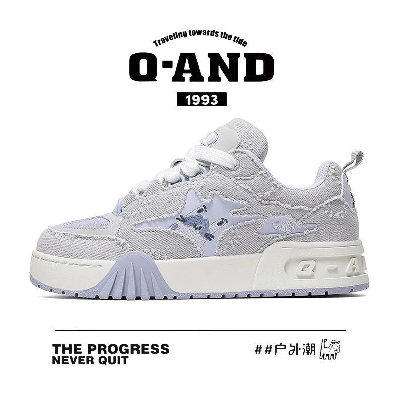 奇安达秋季冬季情侣百搭复古潮流时尚户外休闲厚底增高板鞋092