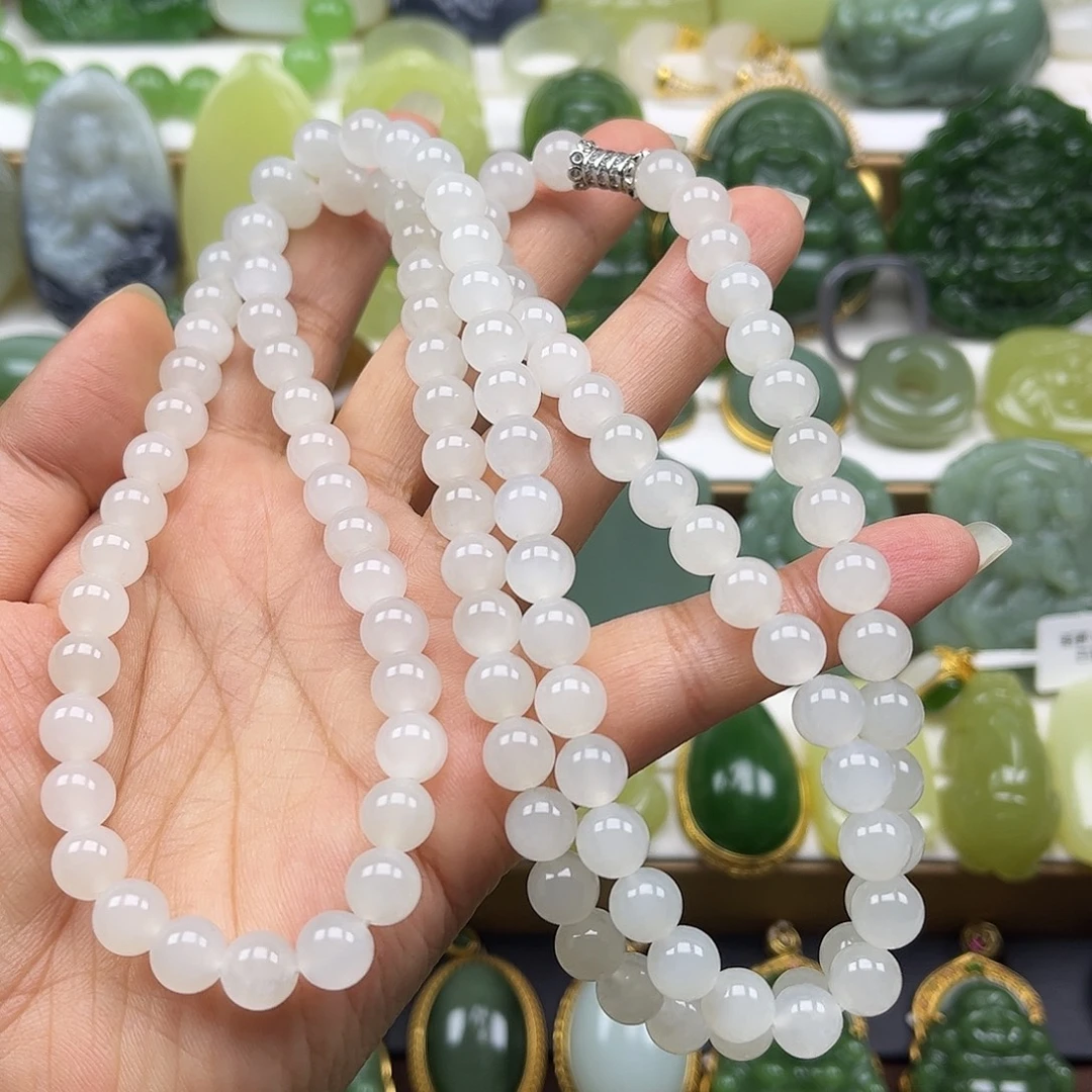 和田玉未镶嵌项链卡8