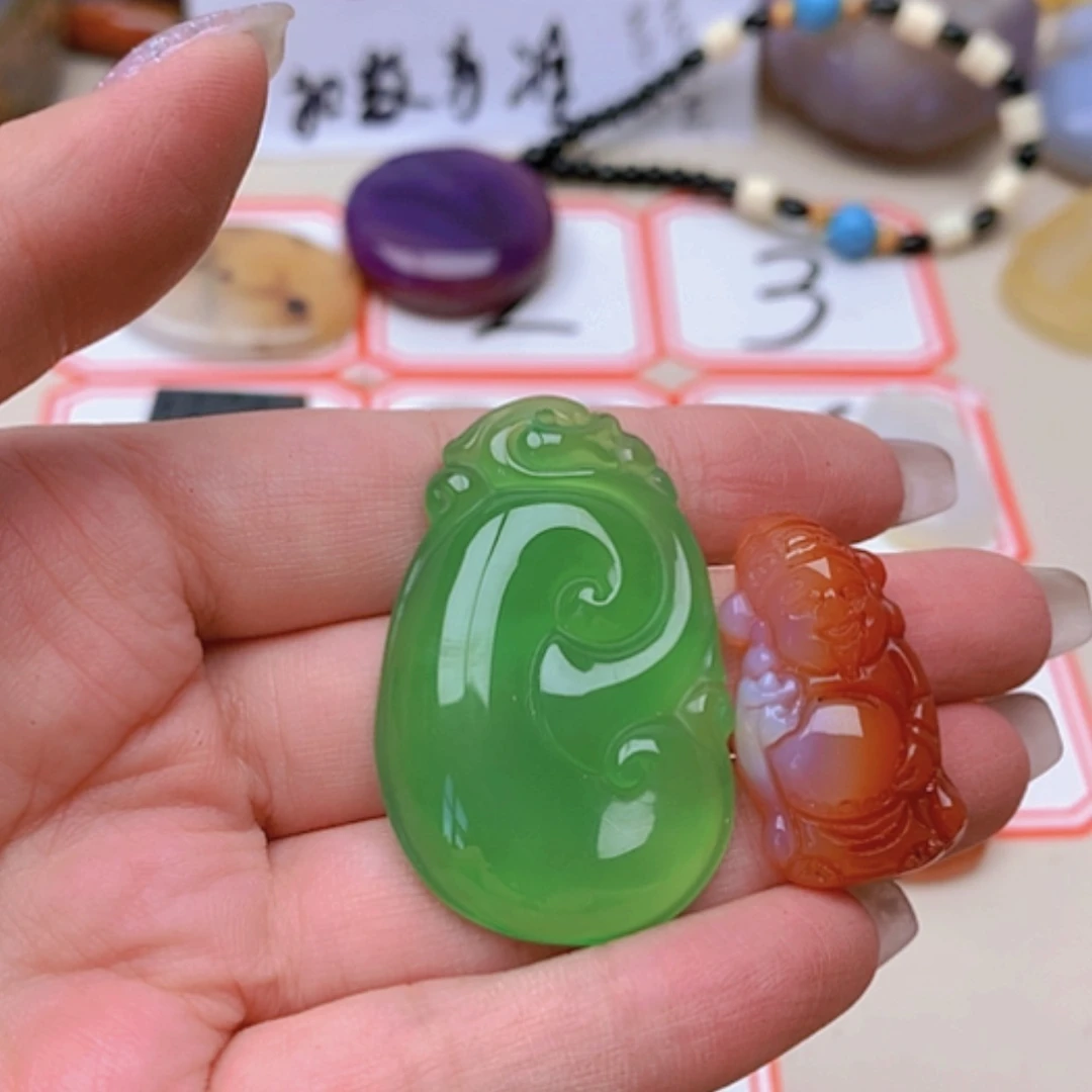 【闪购商品】玛瑙/玉髓未镶嵌珠宝半成品小***3