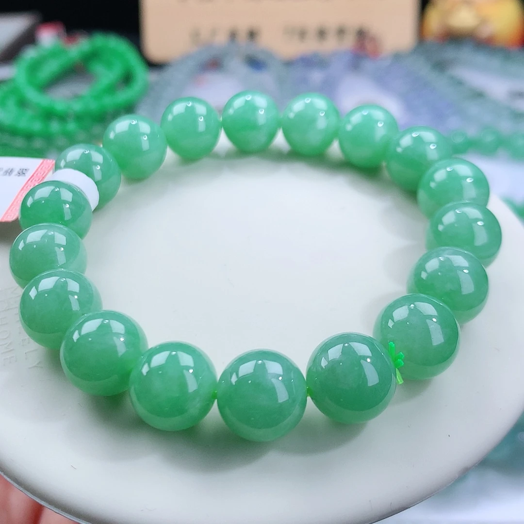 翡翠手链未镶嵌卡10.7