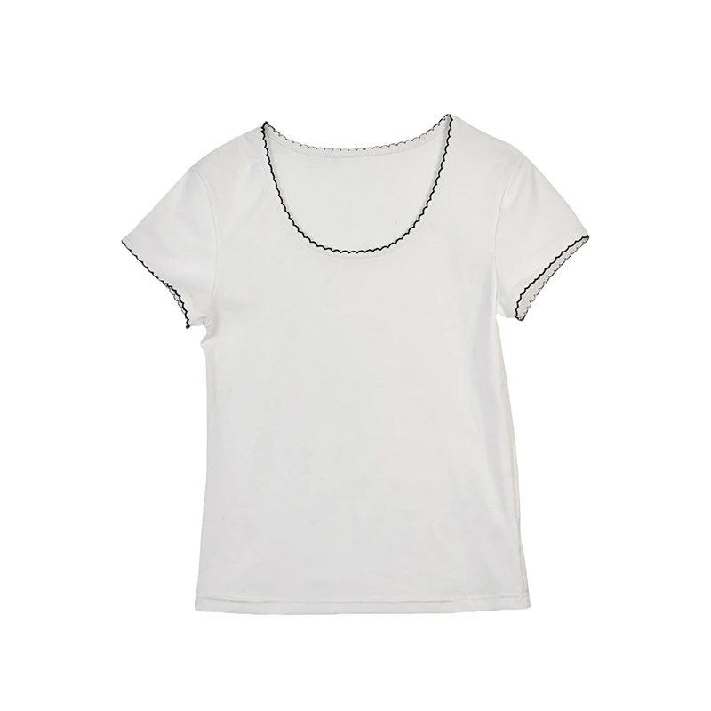 【花边T 】【张元一专属】简约时尚短袖 T25X9039Y