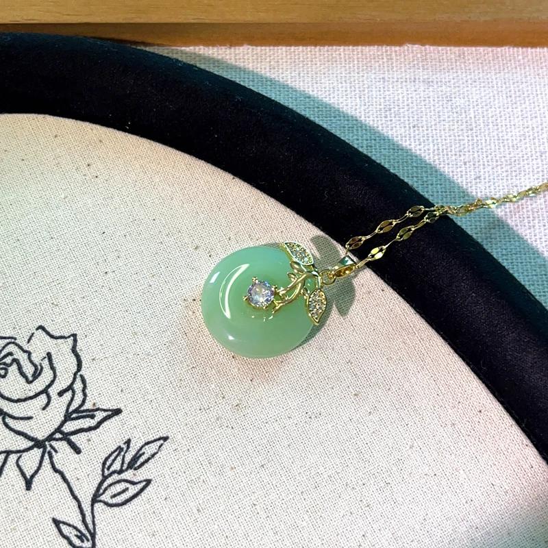 铜合金项链 铜合金 1278 时尚国风玫瑰花项链