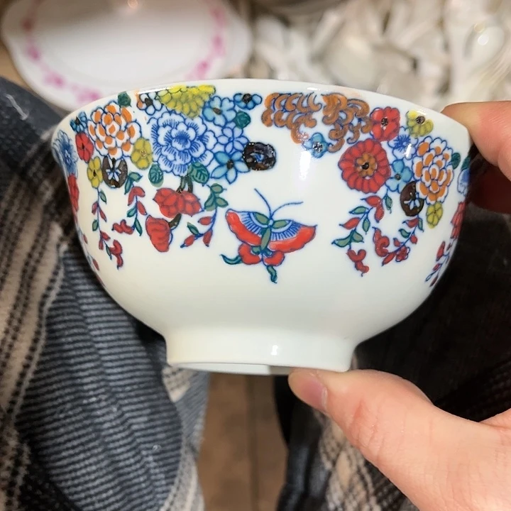 瓷片//////直径12.5厘米。绿西西。