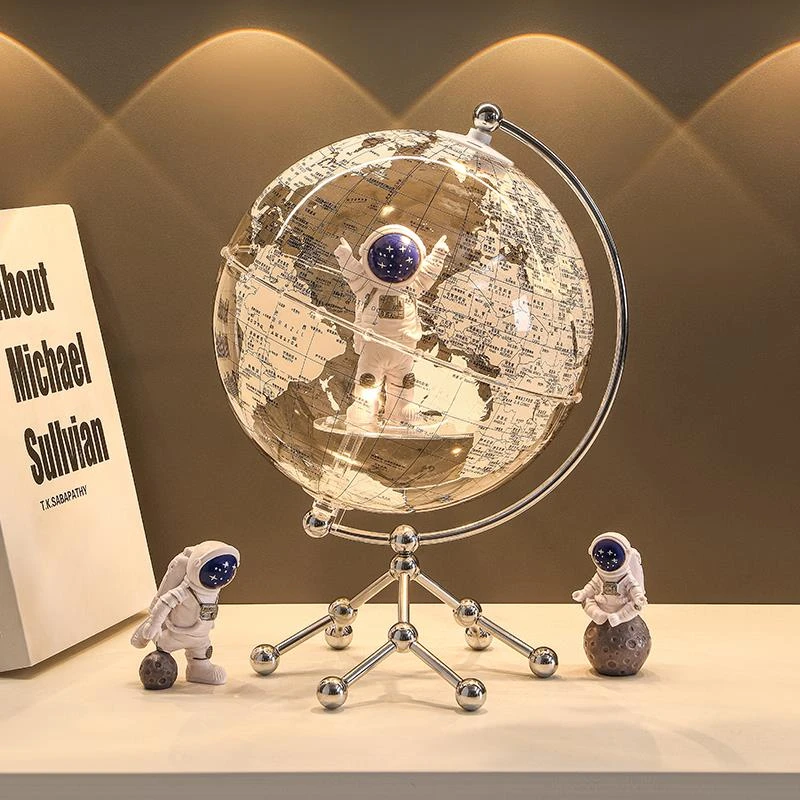 地球仪摆件轻奢高级感小众太空人太空人女童12岁男孩生日礼物乔迁