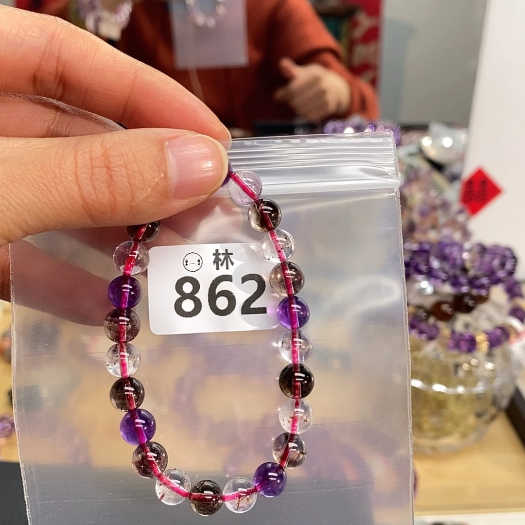 水晶手链未镶嵌多样性发发一